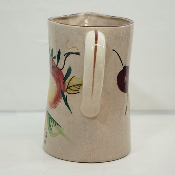 Vintage 60s Mid Century MCM Hand Painted Fruit Motif Mini Pitcher - Picture 2 of 10